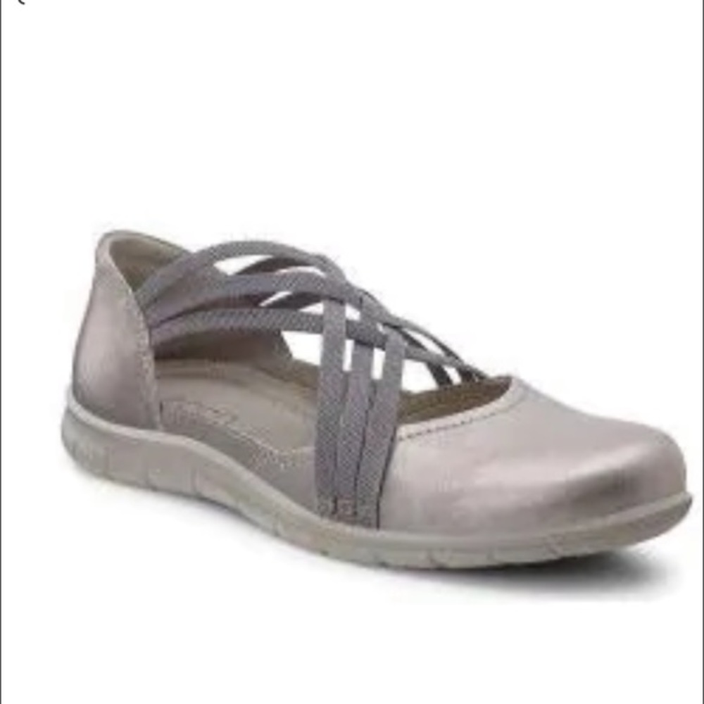 Ecco Babett Clog Mary Jane Moon Rock Leather 9-9.5